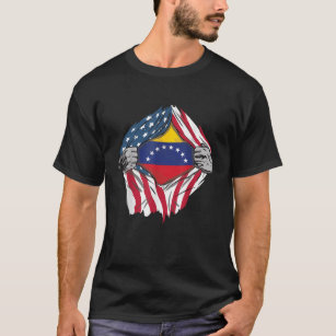 T-shirt Sang vénézuélien en moi Venezuela Drapeau Bandera