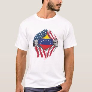 T-shirt Sang vénézuélien en moi Venezuela Drapeau Bandera