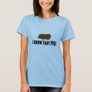 T-shirt Sang vrai "je connais ce porc "