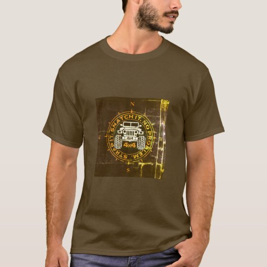 T-shirt Sangle-Le. Enlève-Le. Aucun problème 4x4 (Devant)