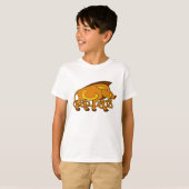 T-shirt Sanglier de noeud celtique médiéval d'art (Devant entier)