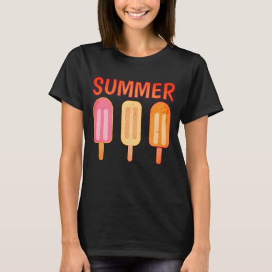 T-shirt Sangria Summer Popsicles (Devant)