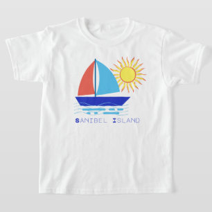 T-shirt Sanibel Island Bateau à voile et vacances soleil