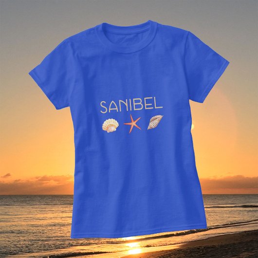 T-shirt Sanibel Island Florida coquillages