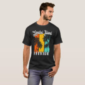 T-shirt Sanibel Island Palm Trees Beach Florida Vacation F (Devant entier)