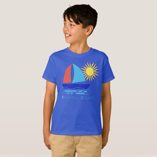T-shirt Sanibel Island Sailboat et Sunshine Vacances T-Sh (Devant entier)