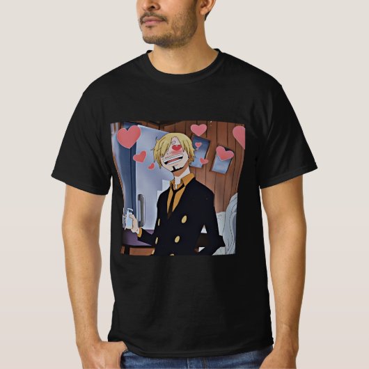 T-shirt Sanji love chibi (Devant)