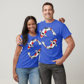 T-shirt Sanke Koi Fish Design pour les propriétaires de Ko (Unisexe)
