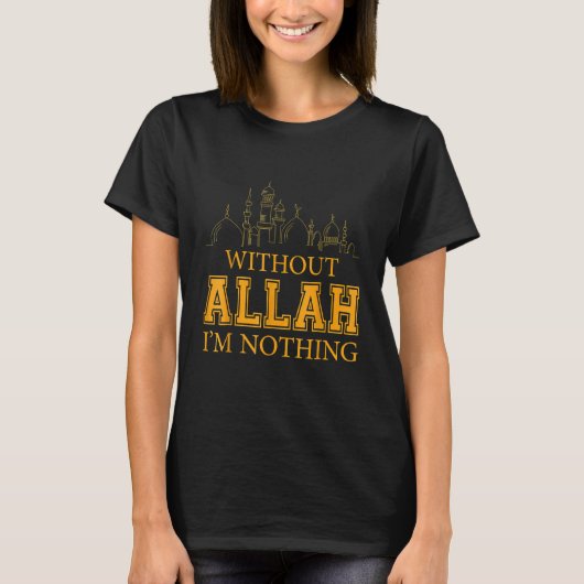 T-shirt Sans Allah, je ne suis rien musulman (Devant)