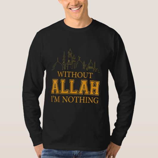 T-shirt Sans Allah, je ne suis rien musulman (Devant)