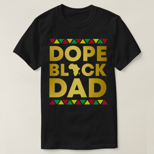 T-shirt Sans apologisme Dope Black Papa Afrocentric Afriqu (Design devant)