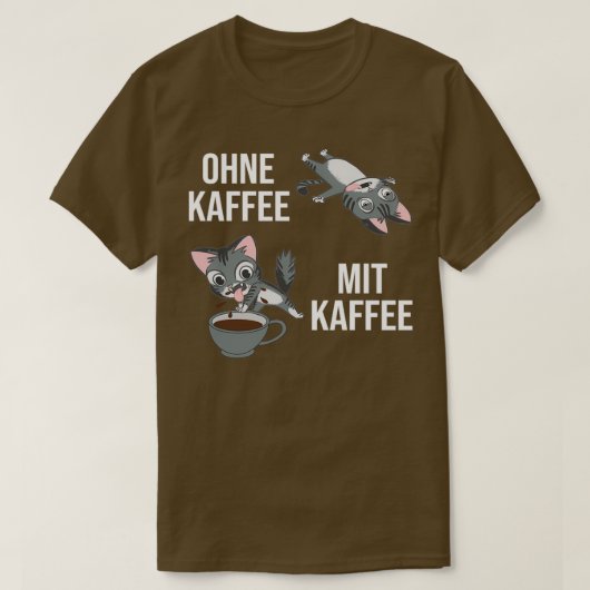 T-shirt Sans Café Avec Café Drôle Café Bariste Café (Design devant)