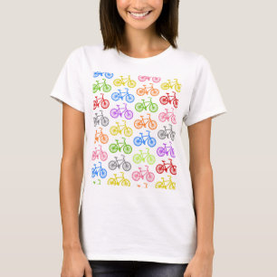 T-shirt Sans couture coloré de motif mignon frais de