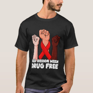 T-shirt Sans drogue Octobre Semaine du ruban rouge 2022