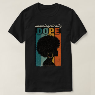T-shirt Sans excuses Dopé Afro Rétro