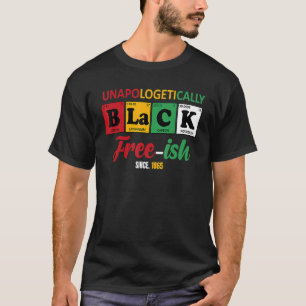 T-shirt Sans excuses Libres depuis 1865 Histoire des Noirs
