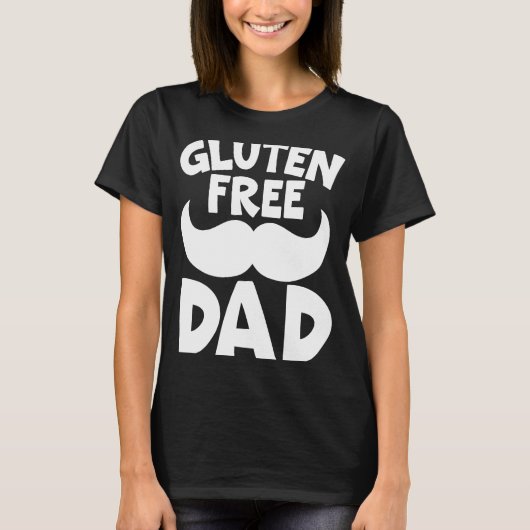 T-shirt Sans gluten Papa Alimentation Allergie Celiaque Ma (Devant)