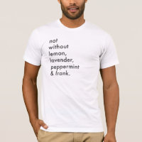 T-shirt sans huiles essentielles des hommes "pas"