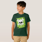 T-shirt sans jambe pour enfants crâne (Devant entier)