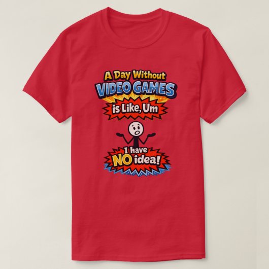T-shirt Sans jeux vidéo (Design devant)