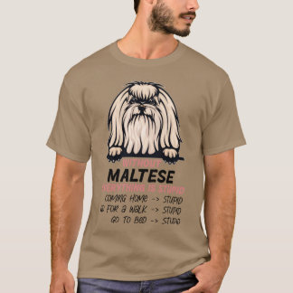 T-shirt Sans Maltais tout est stupide ami chien fu