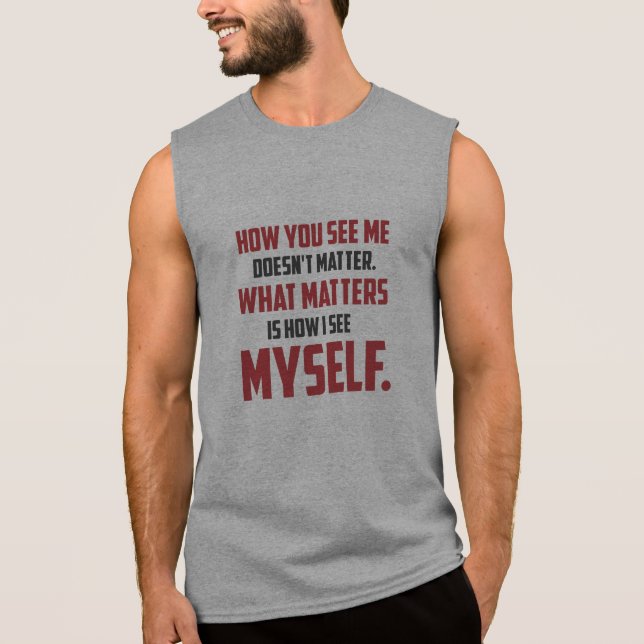 T-shirt Sans Manches "Comment vous me voyez" citer le débardeur des (Devant)