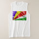 T-shirt Sans Manches Drapeau seychellois (Laydown)