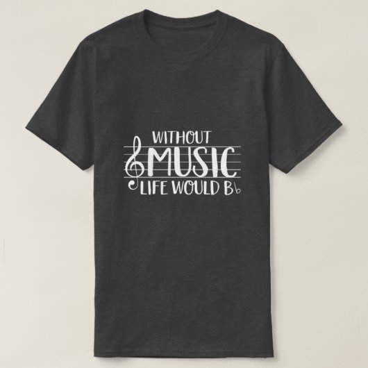T-shirt sans musique (Design devant)