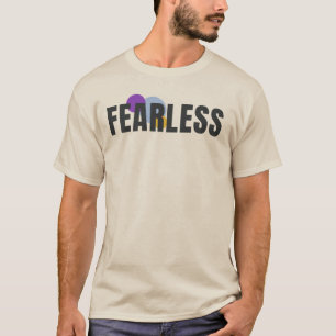 T-shirt SANS PEUR Typographie Moderne Audacieuse Graphis
