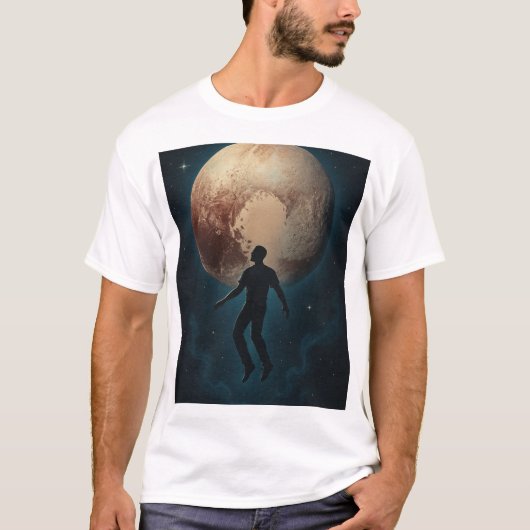 T-shirt Sans poids sur Pluton (Devant)