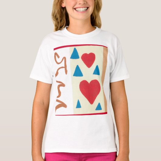 T-shirt sans queue pour filles (Devant)