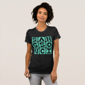 T-shirt Sans Souci, aucune expression de latin (Devant entier)