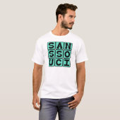 T-shirt Sans Souci, pas de soucis Phrase latine (Devant entier)