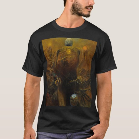 T-shirt Sans titre (Dieu) par Zdzislaw Beksinski (Devant)