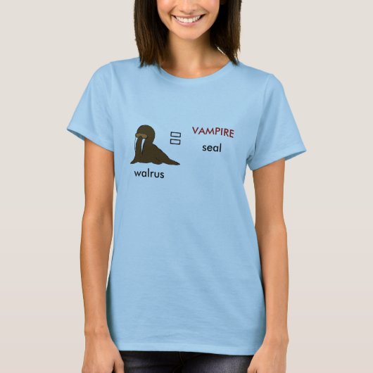 T-shirt Sans titre, morse, VAMPIRE, phoque (Devant)
