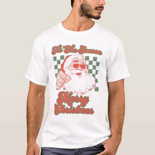 T-shirt Sant Claus Joyeux Noël (Devant)