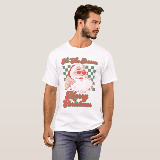 T-shirt Sant Claus Joyeux Noël (Devant entier)