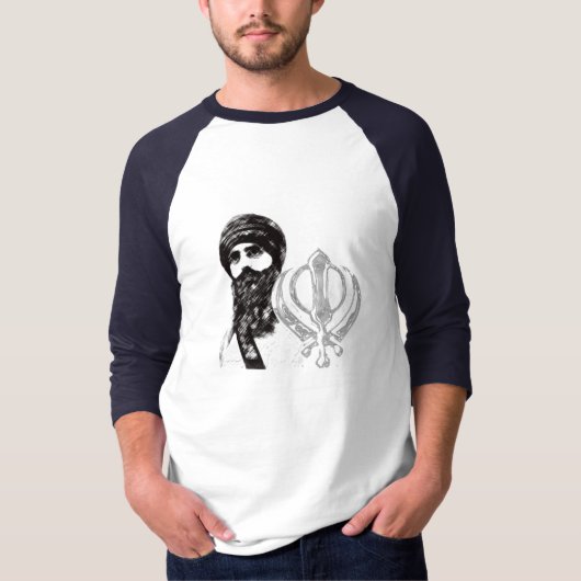 T-shirt Sant Jarnail Singh Ji Khalsa Bhindranwale (Devant)