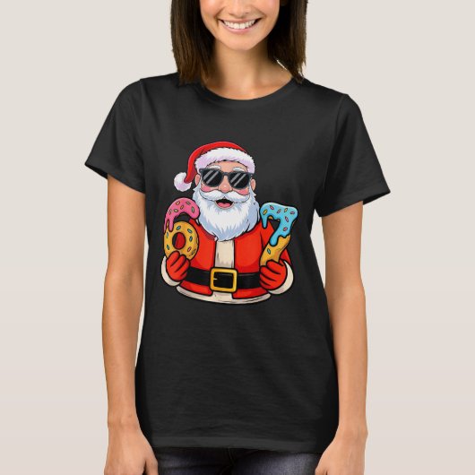 T-shirt Santa 67 Ice Cream Drip Christmas  (Devant)