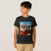 T-shirt Santa And Reindeer Selfie Funny Christmas Vacation (Devant entier)
