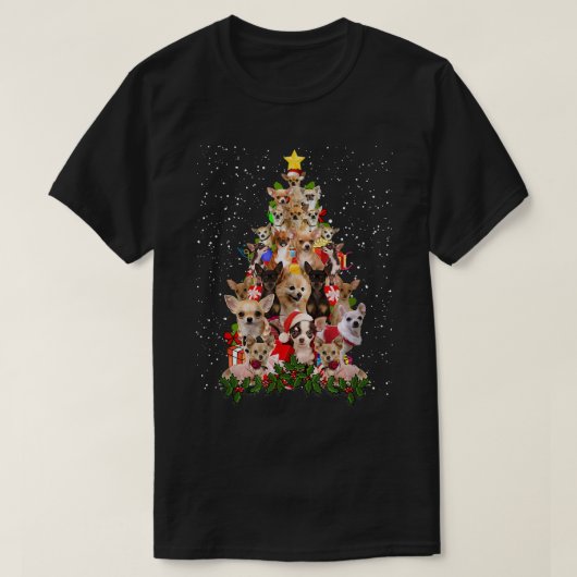 T-shirt Santa Chihuahua Christmas Tree Chihuahua Lover Chr (Design devant)