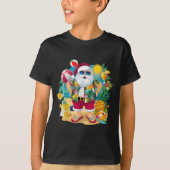 T-shirt Santa Christmas In July On Beach Hawaiian Summer V (Devant)