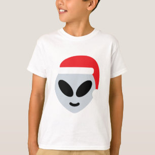 T-shirt santa claus alien emoji