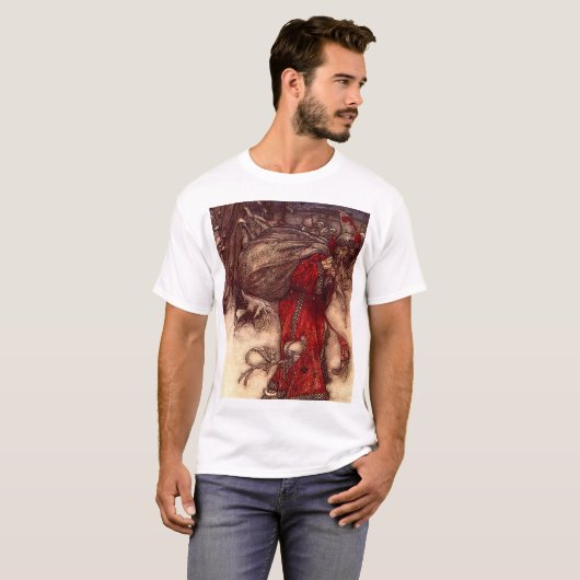 T-shirt Santa Claus Arthur Rackham (Devant entier)