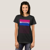 T-shirt Santa Claus Bisexual Pride Flag Matching Christmas (Devant entier)