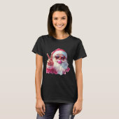 T-shirt Santa Claus Blowing Bubble Gum Nk Sungles Christma (Devant entier)