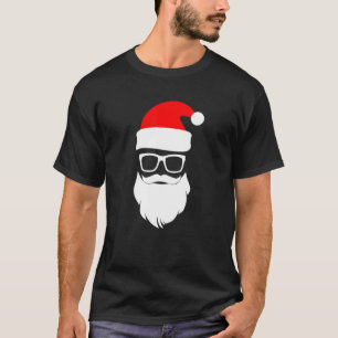 T-shirt Santa Claus Casquette Lunettes de soleil Beard Pèr