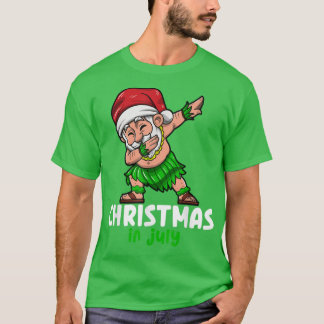 T-shirt Santa Claus Christmas In July Celebration Summer V