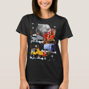 T-shirt Santa Claus équitation Camion Sleigh Camion de Noë