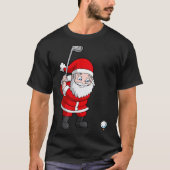 T-shirt Santa Claus Golf Christmas Golfer Golfing (Devant)